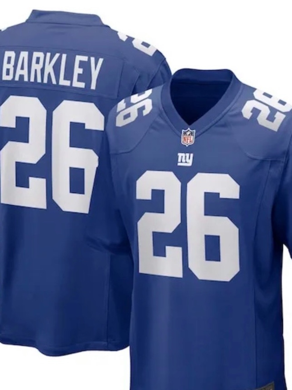 NFL Saquon Barkley #26 New York Giants Blue Jersey NWT XL